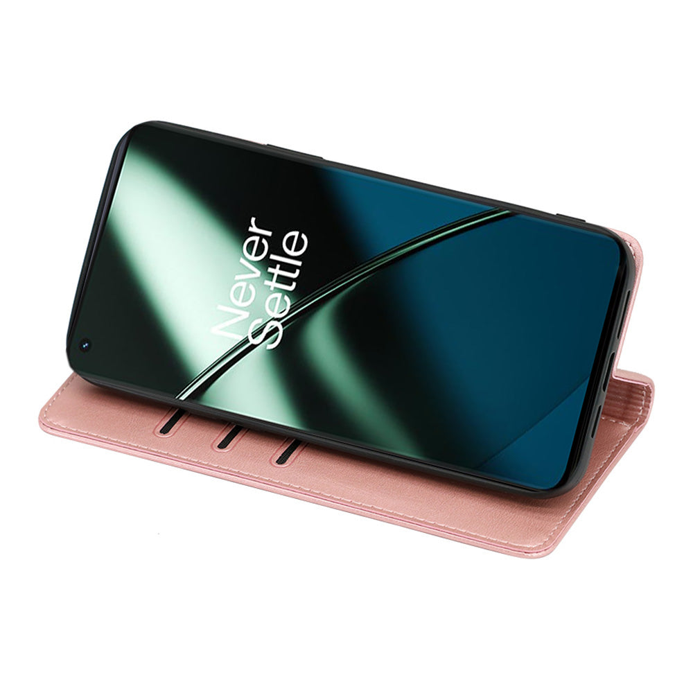 For OnePlus Nord CE 3 Lite 5G / Nord N30 5G PU Leather Stand Phone Cover Calf Texture Wallet Case