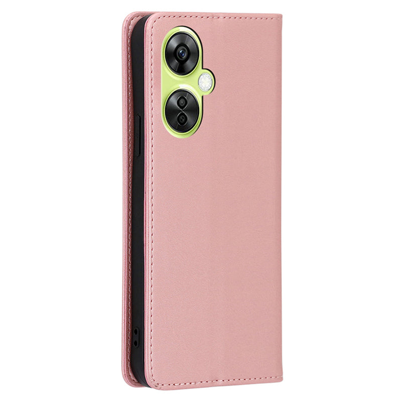 For OnePlus Nord CE 3 Lite 5G / Nord N30 5G PU Leather Stand Phone Cover Calf Texture Wallet Case