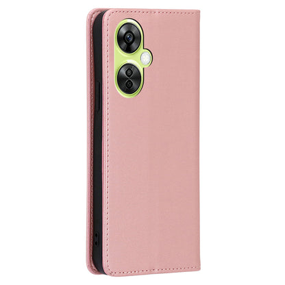 For OnePlus Nord CE 3 Lite 5G / Nord N30 5G PU Leather Stand Phone Cover Calf Texture Wallet Case