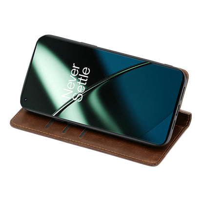 For OnePlus Nord CE 3 Lite 5G / Nord N30 5G PU Leather Stand Phone Cover Calf Texture Wallet Case