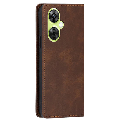 For OnePlus Nord CE 3 Lite 5G / Nord N30 5G PU Leather Stand Phone Cover Calf Texture Wallet Case