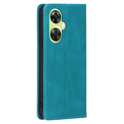 For OnePlus Nord CE 3 Lite 5G / Nord N30 5G PU Leather Stand Phone Cover Calf Texture Wallet Case
