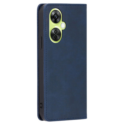 For OnePlus Nord CE 3 Lite 5G / Nord N30 5G PU Leather Stand Phone Cover Calf Texture Wallet Case