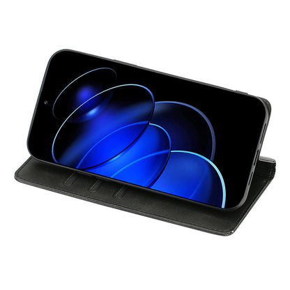 Mobile Phone Leather Case for Honor X50i 5G / 90 Lite 5G , Calf Texture Stand Wallet Phone Cover