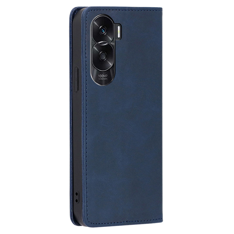 Mobile Phone Leather Case for Honor X50i 5G / 90 Lite 5G , Calf Texture Stand Wallet Phone Cover