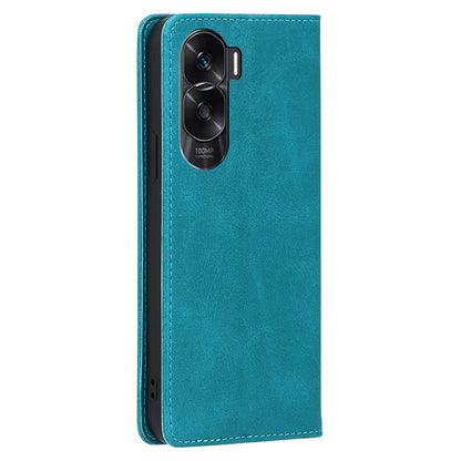 Mobile Phone Leather Case for Honor X50i 5G / 90 Lite 5G , Calf Texture Stand Wallet Phone Cover