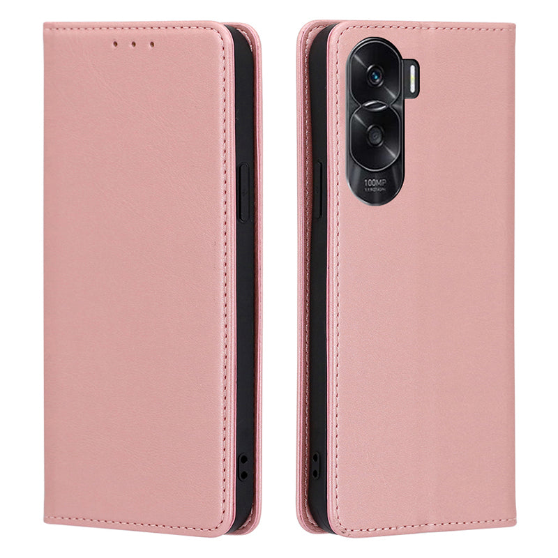 Mobile Phone Leather Case for Honor X50i 5G / 90 Lite 5G , Calf Texture Stand Wallet Phone Cover