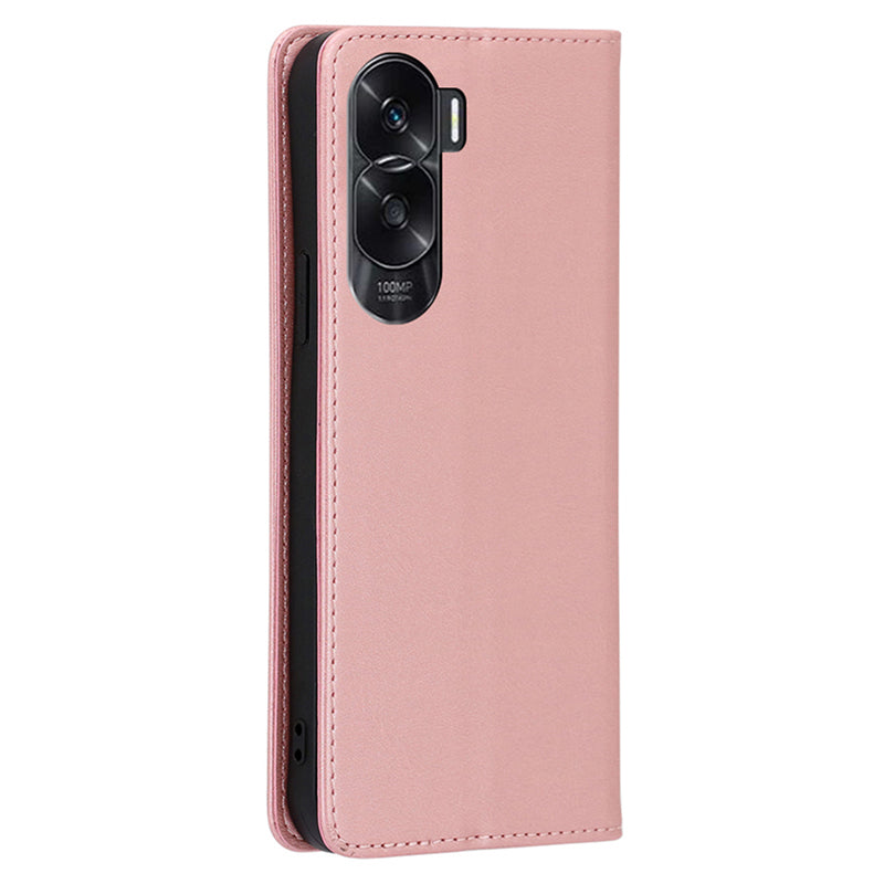 Mobile Phone Leather Case for Honor X50i 5G / 90 Lite 5G , Calf Texture Stand Wallet Phone Cover