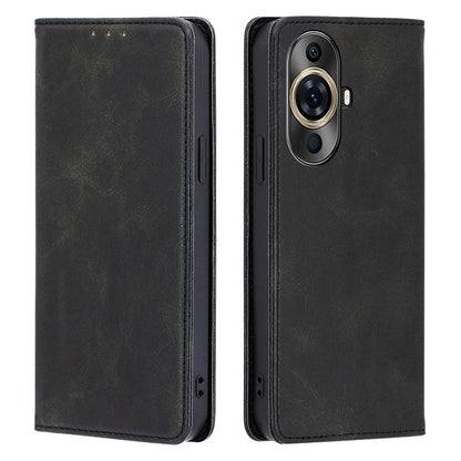 For Huawei nova 11 Pro / nova 11 Ultra Phone Wallet Case PU Leather Calf Texture Phone Stand Cover