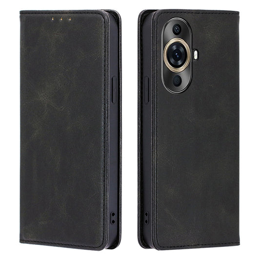 For Huawei nova 11 Pro / nova 11 Ultra Phone Wallet Case PU Leather Calf Texture Phone Stand Cover