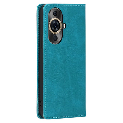 For Huawei nova 11 Pro / nova 11 Ultra Phone Wallet Case PU Leather Calf Texture Phone Stand Cover