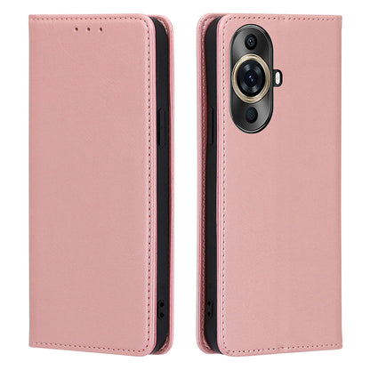 For Huawei nova 11 Pro / nova 11 Ultra Phone Wallet Case PU Leather Calf Texture Phone Stand Cover