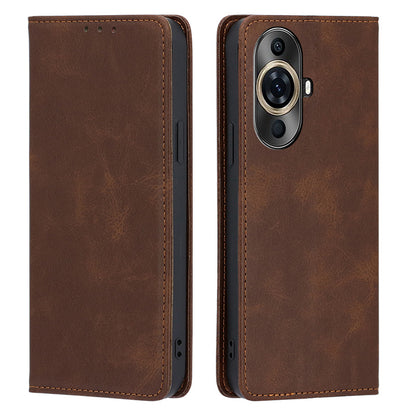 For Huawei nova 11 Pro / nova 11 Ultra Phone Wallet Case PU Leather Calf Texture Phone Stand Cover
