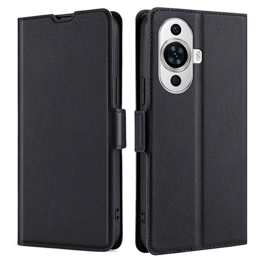 For Huawei nova 11 PU Leather Stand Card Slot Case Double Magnetic Clasp Protective Phone Cover