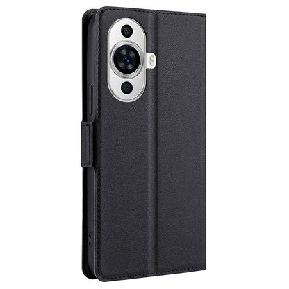 For Huawei nova 11 PU Leather Stand Card Slot Case Double Magnetic Clasp Protective Phone Cover