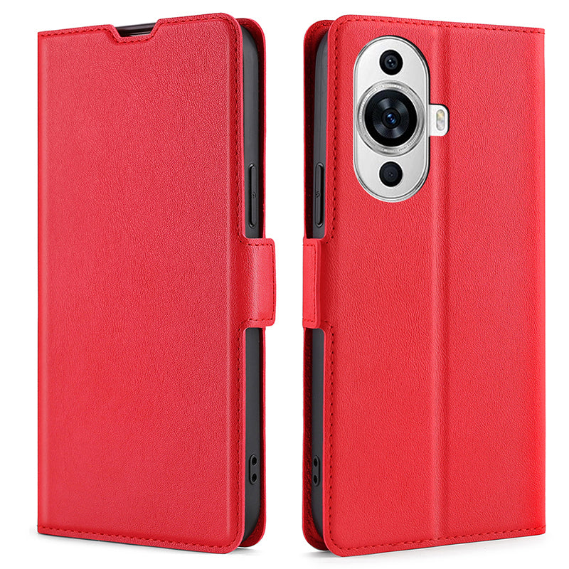 For Huawei nova 11 PU Leather Stand Card Slot Case Double Magnetic Clasp Protective Phone Cover
