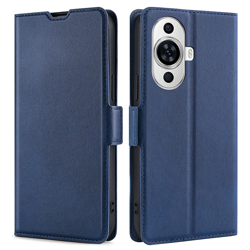 For Huawei nova 11 PU Leather Stand Card Slot Case Double Magnetic Clasp Protective Phone Cover