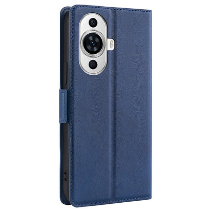 For Huawei nova 11 PU Leather Stand Card Slot Case Double Magnetic Clasp Protective Phone Cover