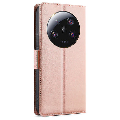 For Xiaomi 13 Ultra PU Leather Flip Protective Cover Card Holder Stand Phone Case