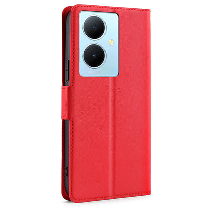 For vivo Y78+ 5G PU Leather Stand Cover Card Holder Flip Phone Case