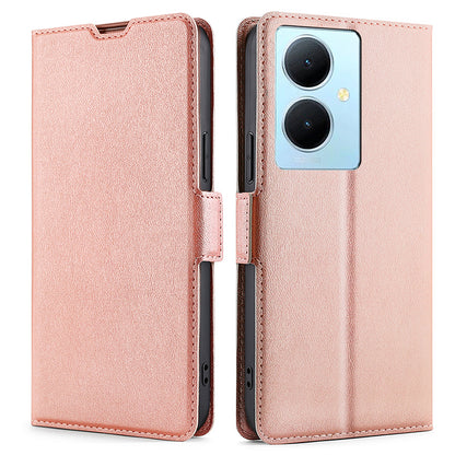For vivo Y78+ 5G PU Leather Stand Cover Card Holder Flip Phone Case