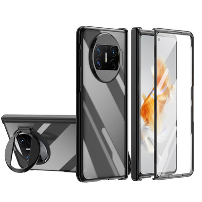For Huawei Mate X3 5G Phantom Series Hinge Protection Phone Case Kickstand PC Cover with Tempered Glass Film