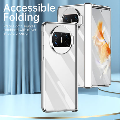 For Huawei Mate X3 5G Phantom Series Hinge Protection Phone Case Kickstand PC Cover with Tempered Glass Film