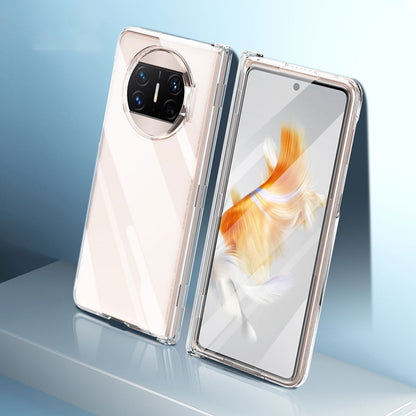 For Huawei Mate X3 5G Phantom Series Hinge Protection Phone Case Kickstand PC Cover with Tempered Glass Film
