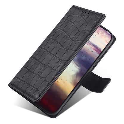 For OnePlus Nord CE 3 Lite 5G / Nord N30 5G PU Leather Crocodile Texture Phone Cover Skin-touch Feeling Stand Wallet Case