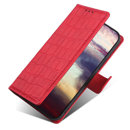 For OnePlus Nord CE 3 Lite 5G / Nord N30 5G PU Leather Crocodile Texture Phone Cover Skin-touch Feeling Stand Wallet Case