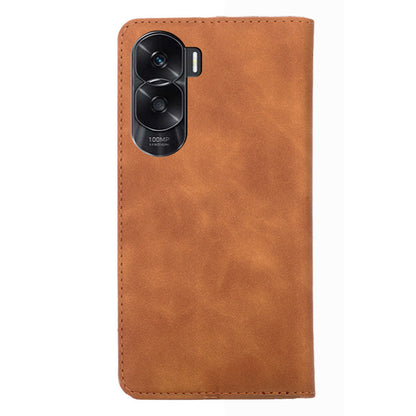 For Honor X50i 5G / 90 Lite 5G Card Holder PU Leather Cell Phone Cover Skin-touch Feeling Flip Phone Case