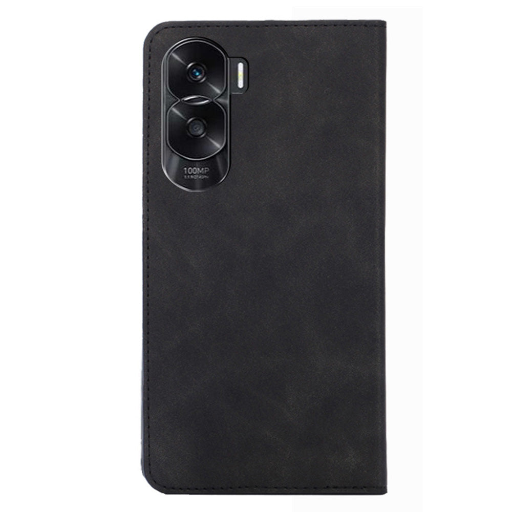 For Honor X50i 5G / 90 Lite 5G Card Holder PU Leather Cell Phone Cover Skin-touch Feeling Flip Phone Case