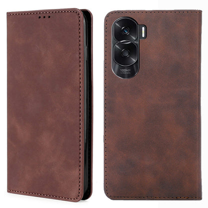For Honor X50i 5G / 90 Lite 5G Card Holder PU Leather Cell Phone Cover Skin-touch Feeling Flip Phone Case