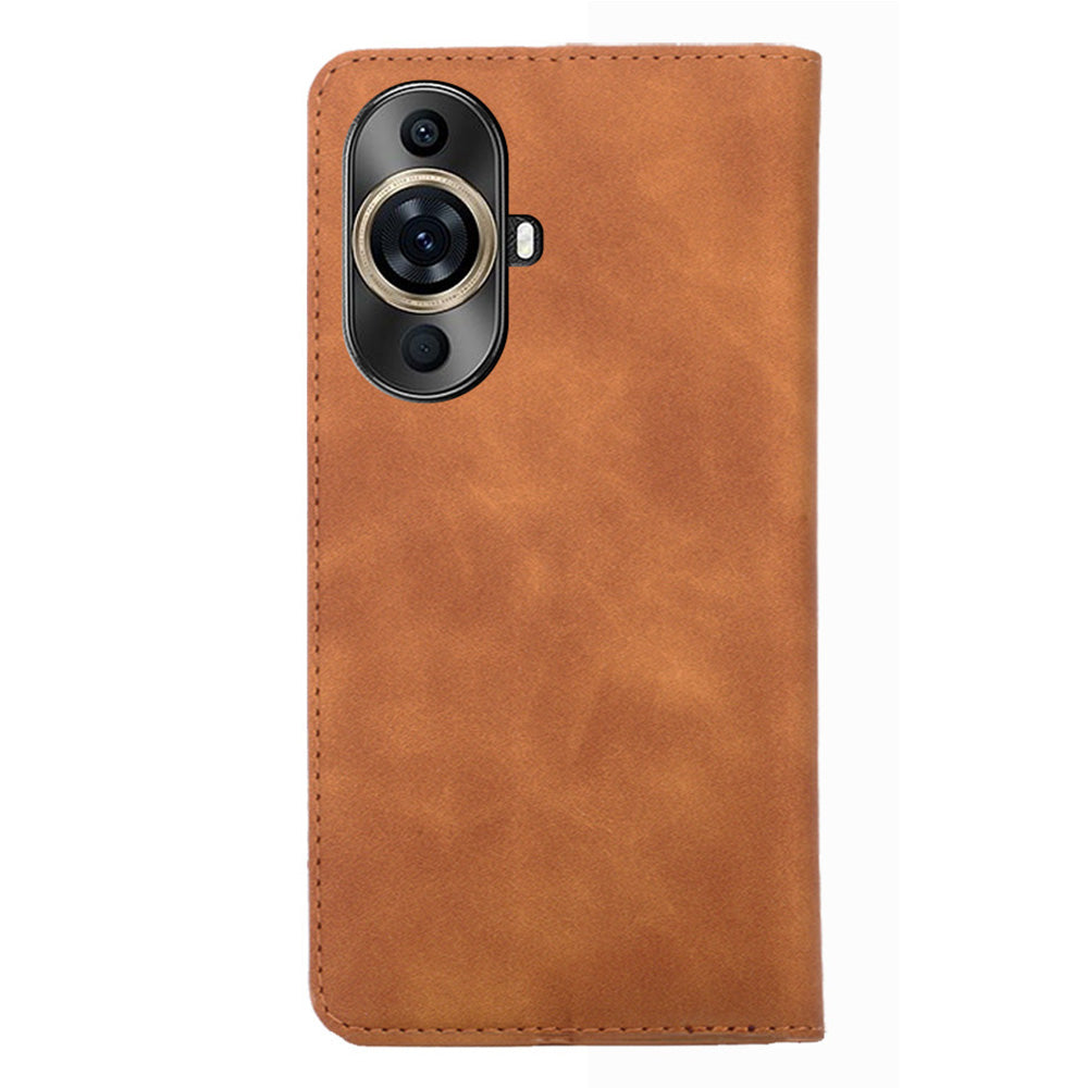 For Huawei nova 11 Pro / nova 11 Ultra Anti-Scratch PU Leather Phone Cover Skin-touch Feeling Card Holder Magnetic Case