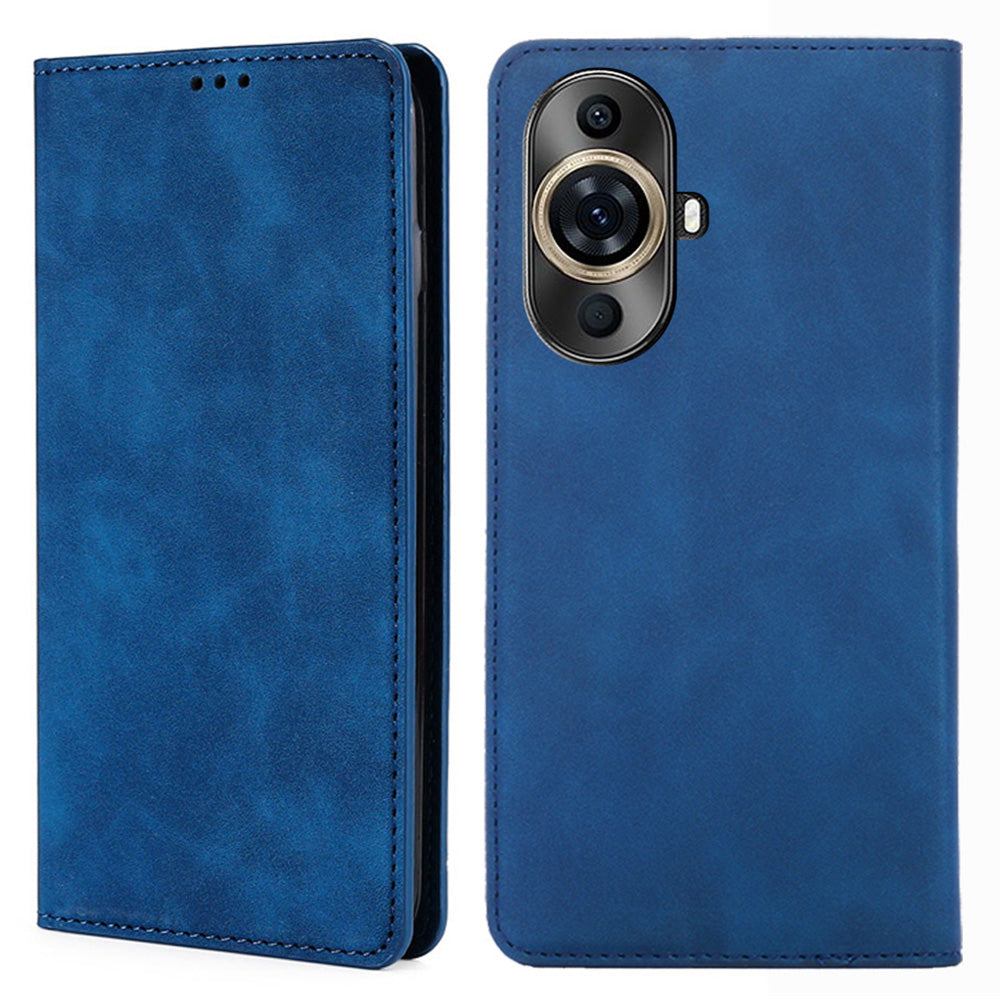 For Huawei nova 11 Pro / nova 11 Ultra Anti-Scratch PU Leather Phone Cover Skin-touch Feeling Card Holder Magnetic Case