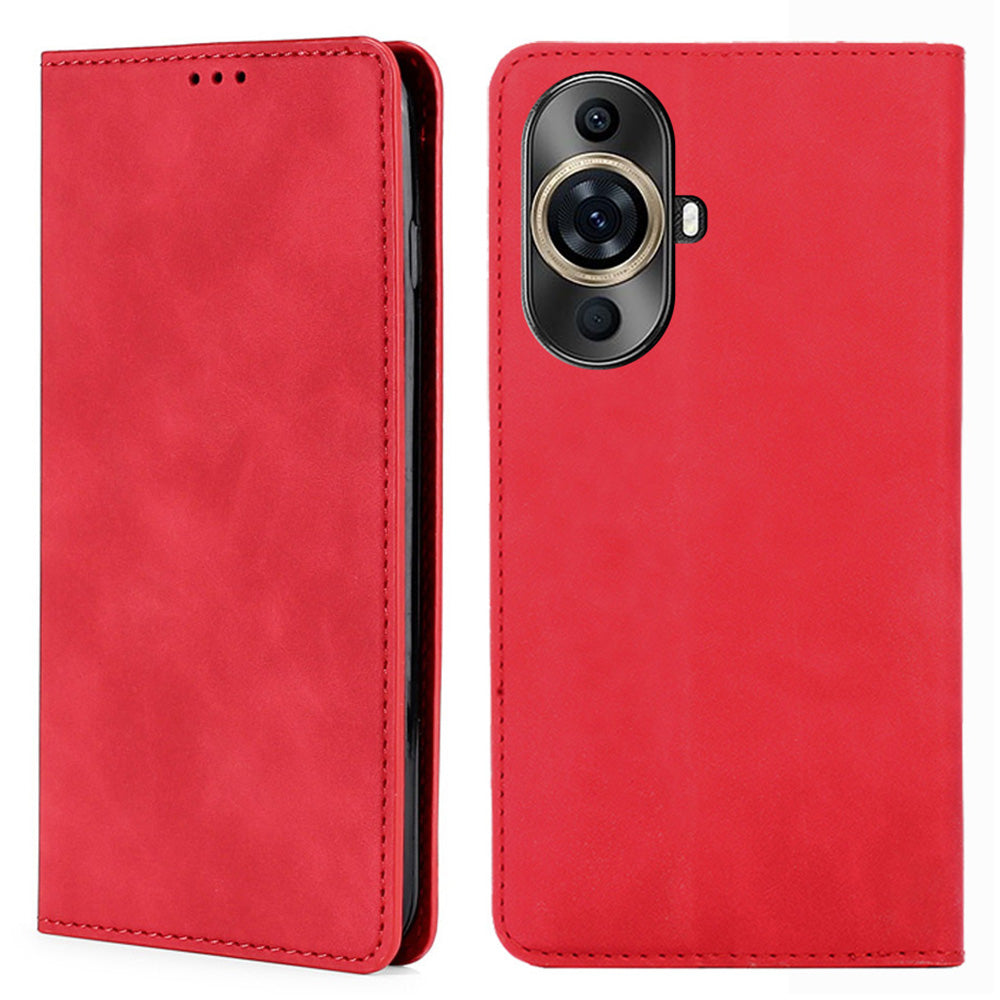 For Huawei nova 11 Pro / nova 11 Ultra Anti-Scratch PU Leather Phone Cover Skin-touch Feeling Card Holder Magnetic Case