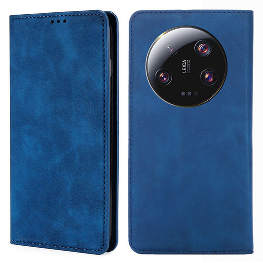 PU Leather Phone Cover for Xiaomi 13 Ultra Skin-touch Feeling Flip Phone Case with Card Slot