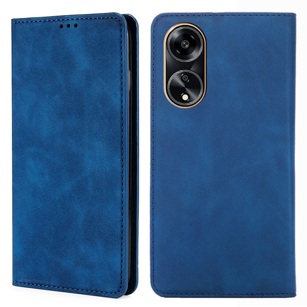 For Oppo A1 5G / A98 5G / F23 5G Card Slot Cell Phone Cover Skin-touch Feeling Flip PU Leather Phone Case