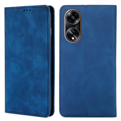 For Oppo A1 5G / A98 5G / F23 5G Card Slot Cell Phone Cover Skin-touch Feeling Flip PU Leather Phone Case