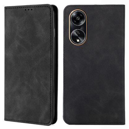 For Oppo A1 5G / A98 5G / F23 5G Card Slot Cell Phone Cover Skin-touch Feeling Flip PU Leather Phone Case