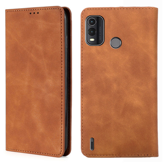 For Nokia G11 Plus 4G PU Leather Card Holder Phone Cover Flip Skin-touch Feeling Phone Case
