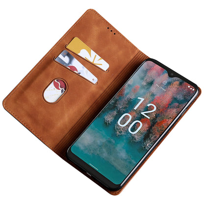 For Nokia G11 Plus 4G PU Leather Card Holder Phone Cover Flip Skin-touch Feeling Phone Case