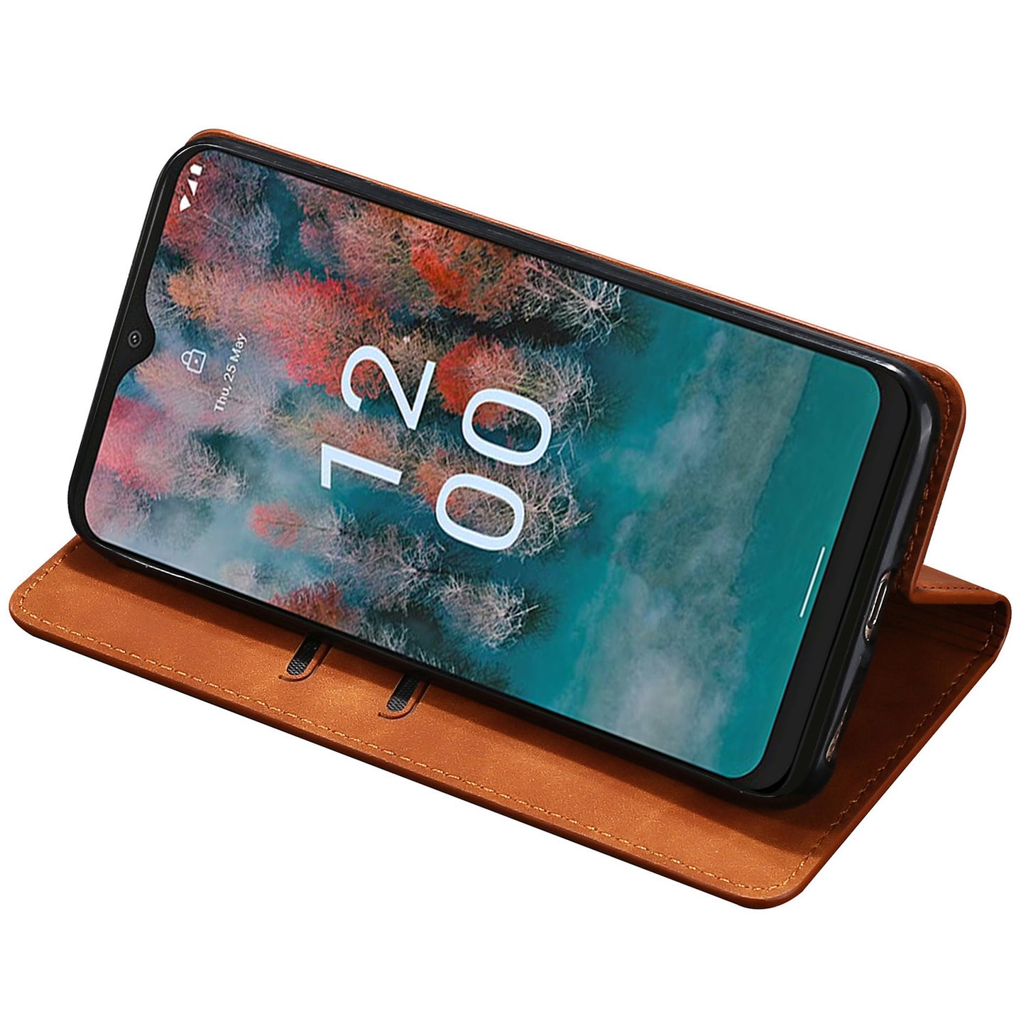 For Nokia G11 Plus 4G PU Leather Card Holder Phone Cover Flip Skin-touch Feeling Phone Case