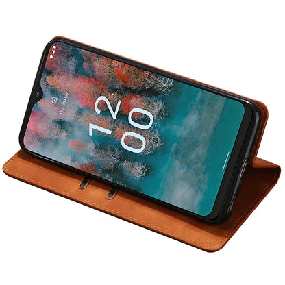 For Nokia G11 Plus 4G PU Leather Card Holder Phone Cover Flip Skin-touch Feeling Phone Case