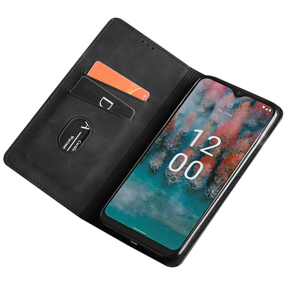 For Nokia G11 Plus 4G PU Leather Card Holder Phone Cover Flip Skin-touch Feeling Phone Case
