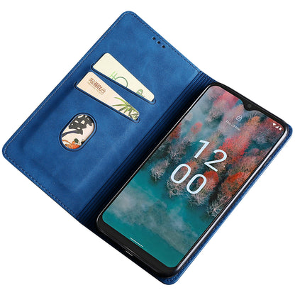 For Nokia G11 Plus 4G PU Leather Card Holder Phone Cover Flip Skin-touch Feeling Phone Case