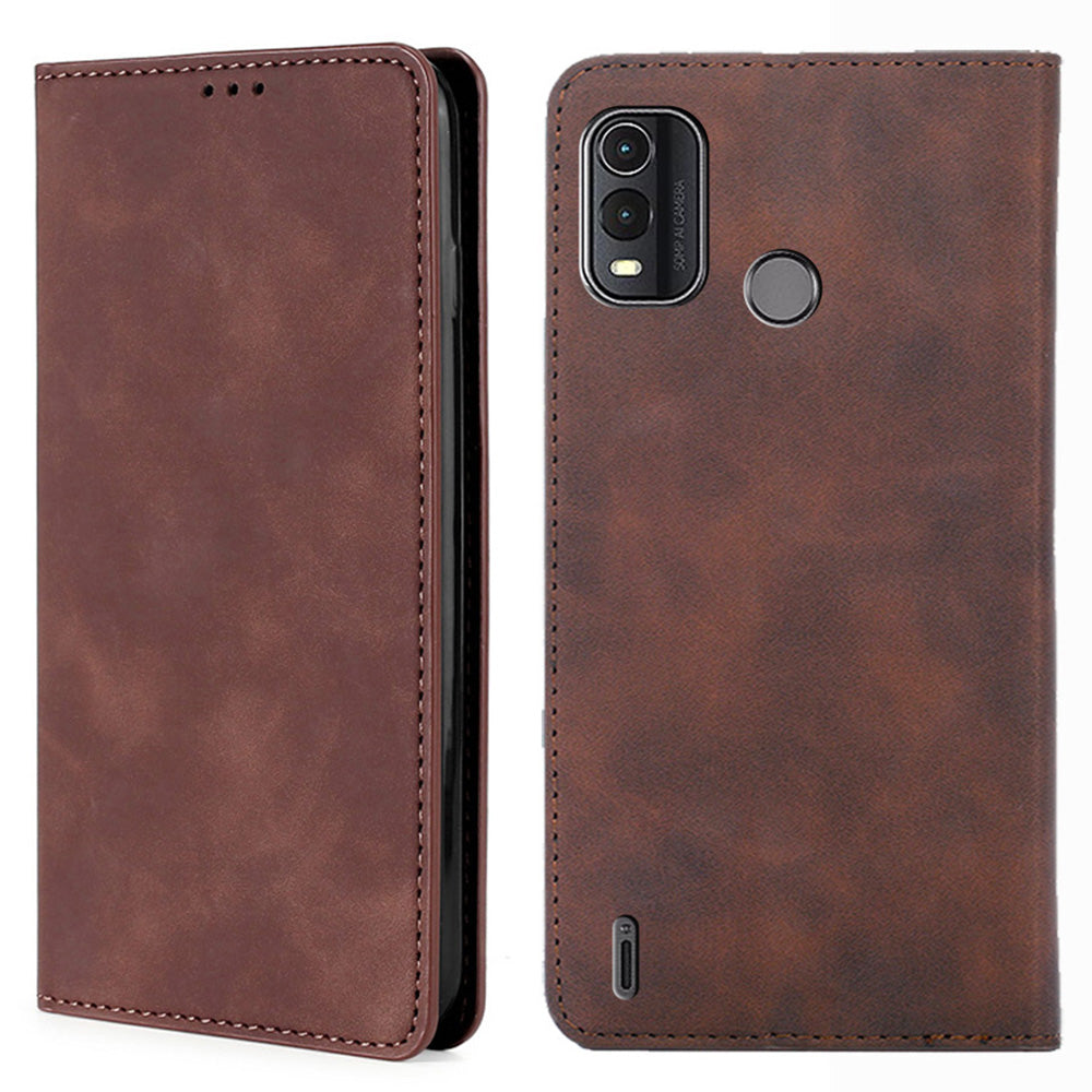 For Nokia G11 Plus 4G PU Leather Card Holder Phone Cover Flip Skin-touch Feeling Phone Case