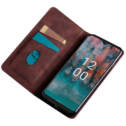 For Nokia G11 Plus 4G PU Leather Card Holder Phone Cover Flip Skin-touch Feeling Phone Case