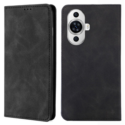 Phone Stand Cover for Huawei nova 11 Skin-touch Feeling PU Leather Card Holder Flip Phone Case