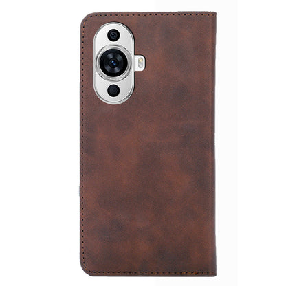 Phone Stand Cover for Huawei nova 11 Skin-touch Feeling PU Leather Card Holder Flip Phone Case